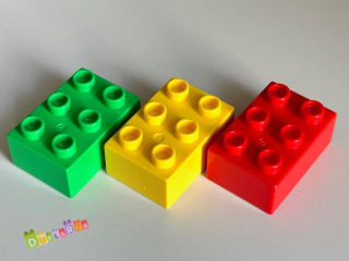 Lego Duplo Kostka / kostky 2x3 3 kusy